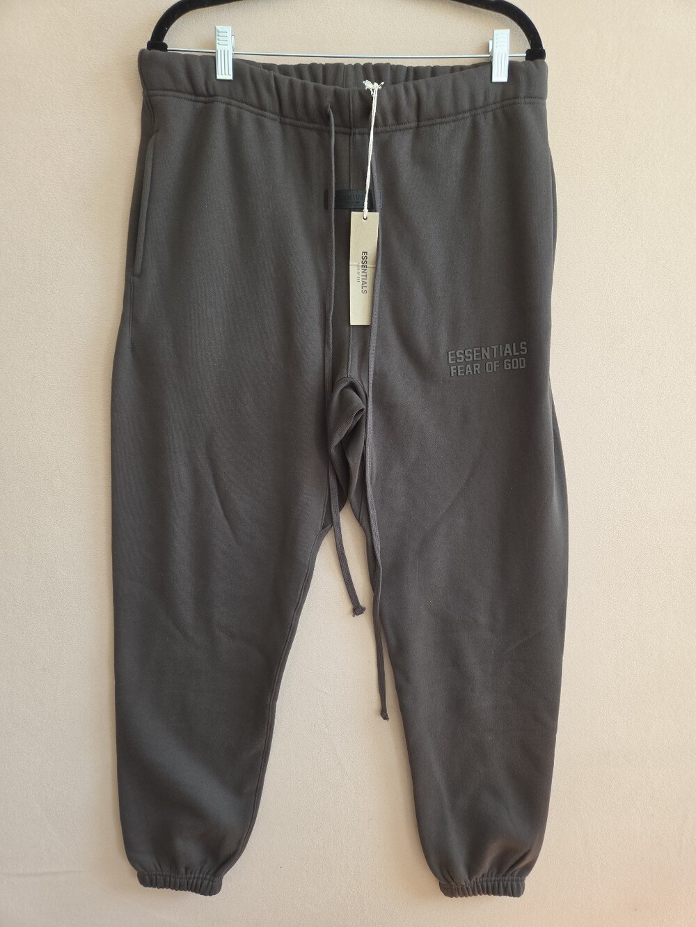 Fear of God Essentials Sweatpants Dark Oatmeal Mens Joggers NWT XL